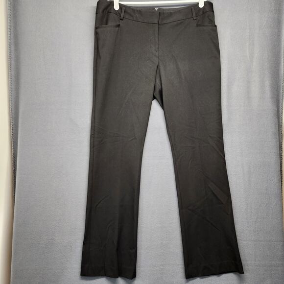 Express Columnist Pants Womens 16R Black Stretch Dress Slacks Career Work Office - Picture 1 of 14